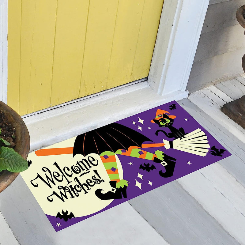 Witch Party with Moon Doormat