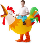 JOYIN Adult Inflatable Chicken Costume - Ride-On Rooster Halloween Outfit