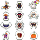 Halloween Stainless Steel Biscuit Molds Cutter Set, 12 Pcs