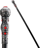 JOYIN Silver Vintage Walking Cane - Elegant Halloween Costume Prop