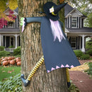 60'' Halloween Crashing Witch Decorations