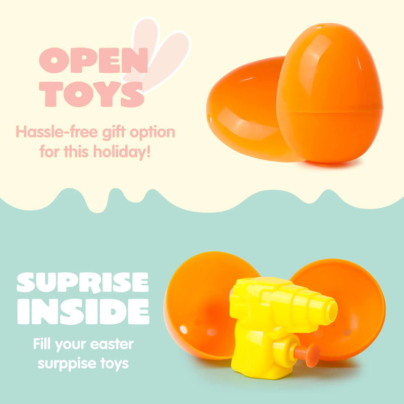 60Pcs 2.4in Easter Eggs with Toys Inside for Easter Egg Hunt
