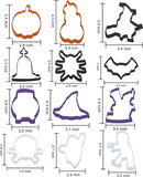 Halloween Cookie Cutter Set, 12 Pcs