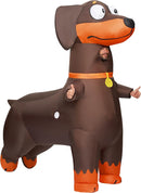 JOYIN Adult Inflatable Dachshund Costume - Blow Up Dog Halloween Suit