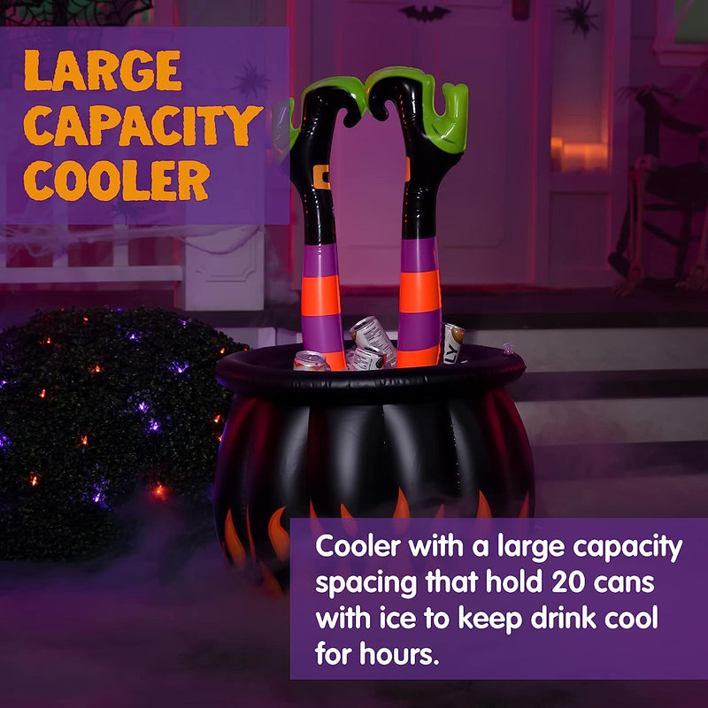 Halloween Inflatable Witch Legs Cooler