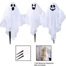 3 Pcs Halloween Light-up Ghost Yard Stake Decorations