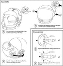 Helmet Blue and Orange Kid Astronaut