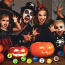 Halloween Glow-in-the-Dark Bouncy Balls with 12 Varied Designs, 72 Pcs