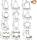 Halloween Mold Cutter Set, 12 Pcs