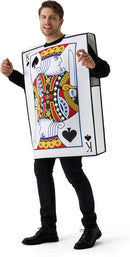 JOYIN 2 PCS King & Queen Playing Card Costume - Adult Couple Halloween Set