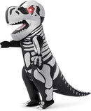 JOYIN LED Skeleton Dinosaur Costume - Adult Inflatable T-Rex Halloween Suit