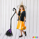 JOYIN 55" Witch Broom with Ribbons - Halloween Costume & Decor Prop