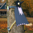 60'' Halloween Crashing Witch Decorations