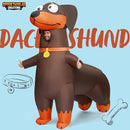 JOYIN Adult Inflatable Dachshund Costume - Blow Up Dog Halloween Suit