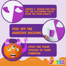 16 Foam Halloween Pumpkin Decorating Craft Kit