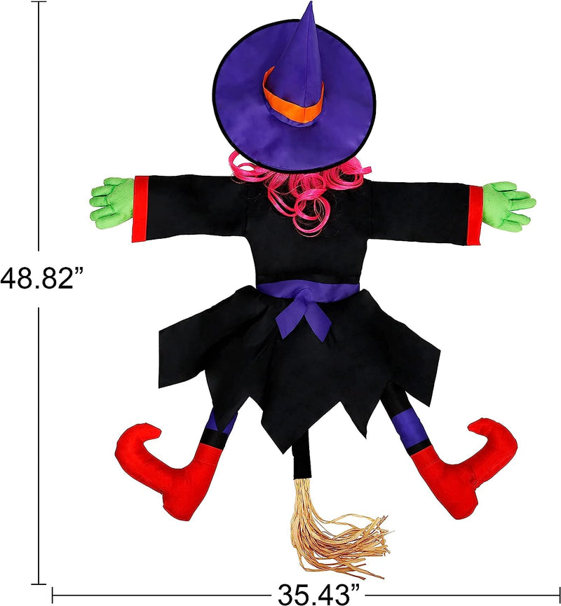 Halloween Crashing Witch (Red Purple), 2 Pack