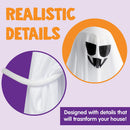 2 Pcs Light-up Hanging White Ghost 35.4in