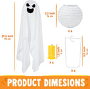 6 Pcs Halloween Decorations Hanging Ghosts Outdoor