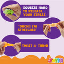 Halloween Mochi Squishy Toys with Glitter 24 Pcs