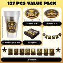 127Pcs Graduation Tableware Hanging Banners Set