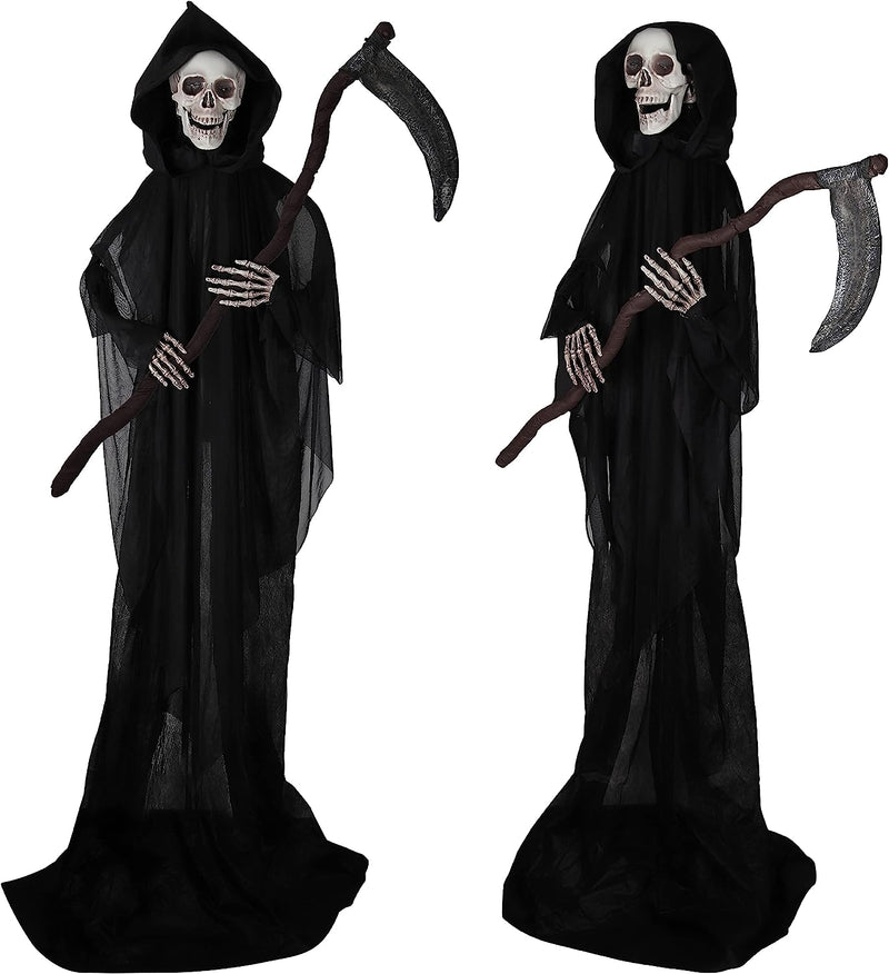 64.5in Halloween Animated Standing Grim Reaper