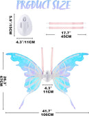 JOYIN Electric Butterfly Wings with Music & LED - Kids Halloween Costume