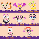 16 Foam Halloween Pumpkin Decorating Craft Kit