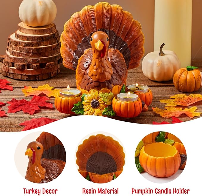 Thanksgiving Turkey Candle Holders