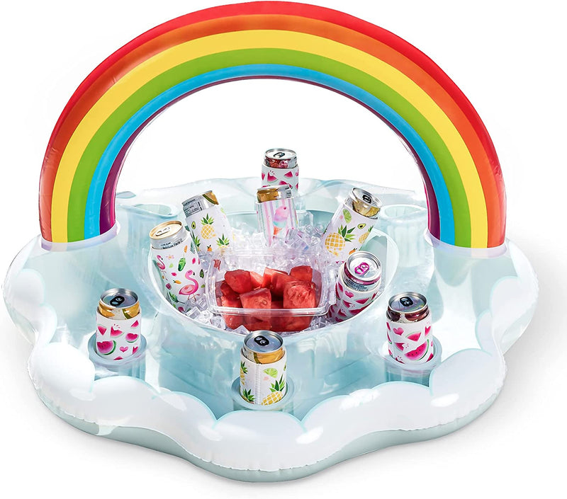 SLOOSH - Rainbow Cloud Drink Holder Float