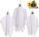 3 Pack Halloween Hanging Ghosts Glow In The Dark