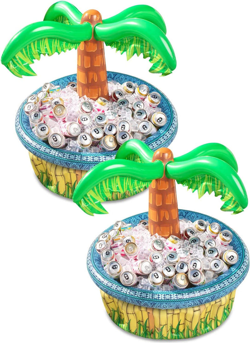 2Pcs Inflatable Palm Tree Cooler, 28in