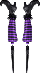2 Pcs Halloween Light Up Witch Legs, Purple