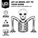 5.5FT Halloween Inflatable Skeleton Ground Breaker with LED Lights – Outdoor Yard, Lawn & Garden Decoration for Halloween