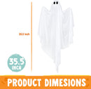 2 Pcs 35.5” Halloween Light up Hanging Ghost