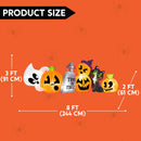 Joiedomi 8 Ft Inflatable Halloween Pumpkin Ghost Cat Set with LED Lights