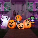 Joiedomi 8 Ft Inflatable Halloween Witch Ghost Skeleton Set with LED Lights