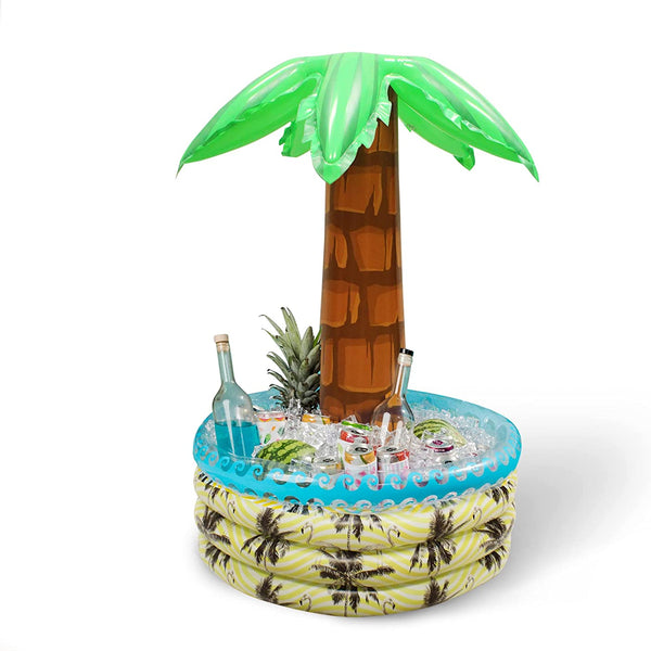 Inflatable palm fashion tree cooler