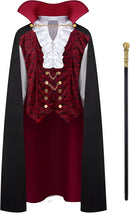 JOYIN Men's Vampire Costume with Cape - Dracula Halloween Outfit