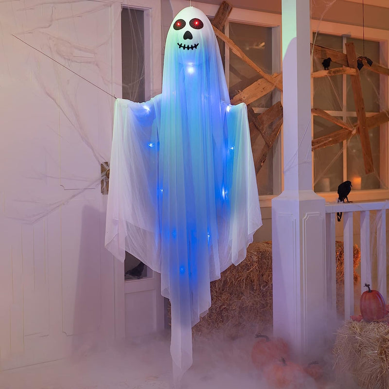 54in Light-up White Hanging Ghost