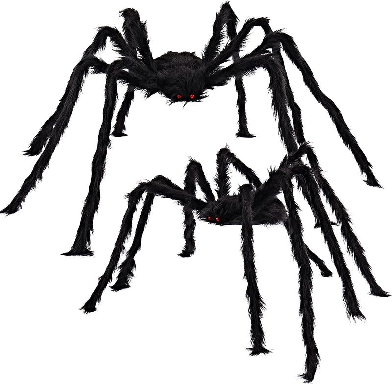 2 Pcs Spiders with 800sqft Cobweb