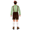en’s German Bavarian Oktoberfest Lederhosen Costume Set for Halloween Beer Festival Party