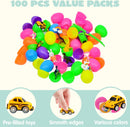 100Pcs Toys and Stickers Prefilled Easter Eggs 2.5in