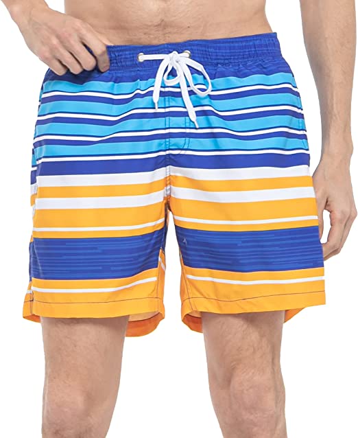 SLOOSH - Men's Swim Trunks (Blue Orange)