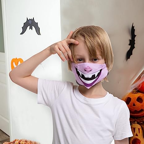 Halloween Funny Washable Face Mask, 6 Pcs