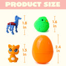 60Pcs 2.4in Easter Eggs with Toys Inside for Easter Egg Hunt