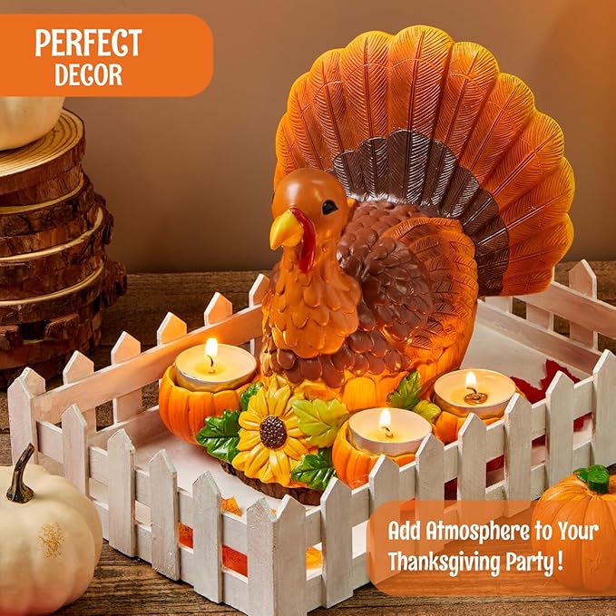 Thanksgiving Turkey Candle Holders