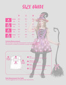 JOYIN Girls Light Up Witch Costume - Kids Halloween Set with Hat & Broom