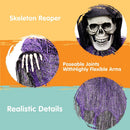 JOYIN 5 Pack 27.6" Hanging Grim Reaper & Ghost Decorations for Halloween Yard Graveyard Outdoor