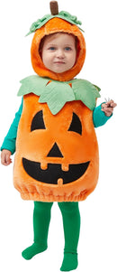 JOYIN Baby Pumpkin Costume with Green Leaves - Toddler Halloween Outfit