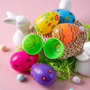 72Pcs 3.15in Colorful Plastic Easter Eggs for Easter Egg Hunt